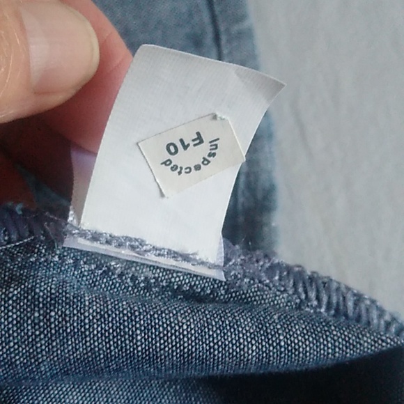 J. Jill Womens  Blue Chambray Shirt Dress Button down NWOT SIZE XL - Picture 12 of 14